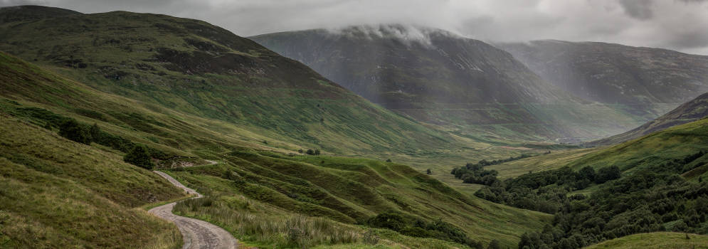 Glen Roy in de Highlands van Schotland