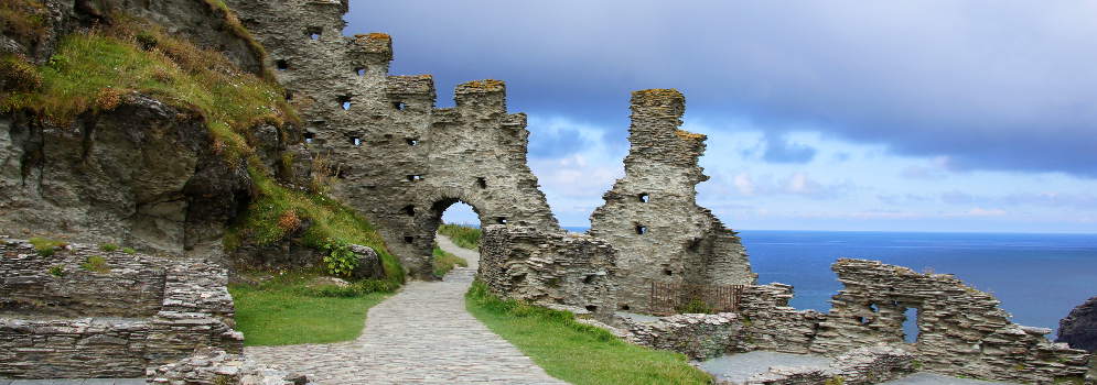 Tintagel Castle in Cornwall