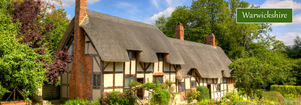 Shakespeare Huis met rieten dak in Warwickshire