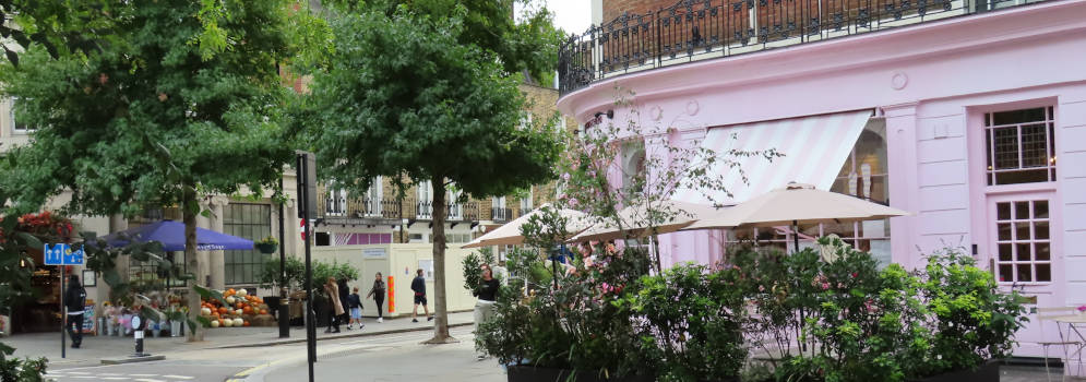 Elizabeth Street in Belgravia ,Londen