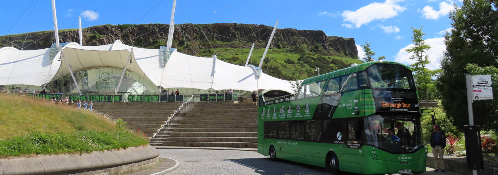 Planetarium Dynamic Earth bij Arthurs's Seat
