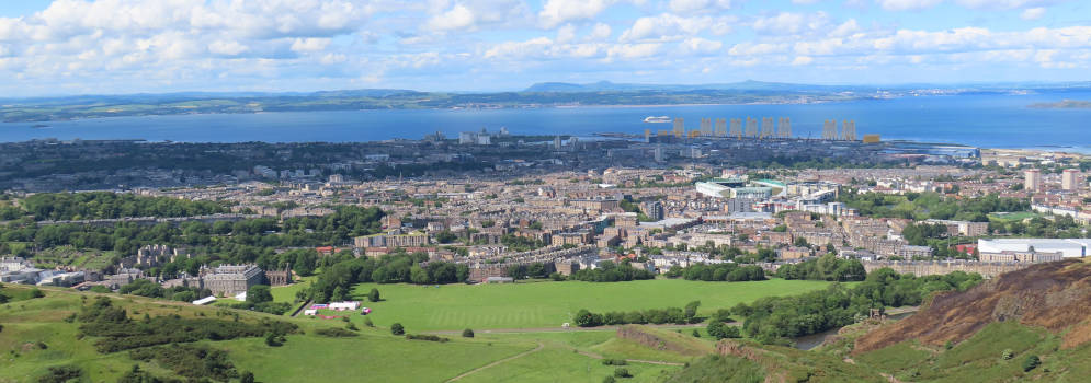 Uitzicht over Edinbrugh