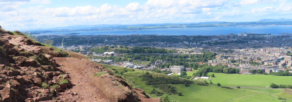 Uitzicht over de Firth of Forth