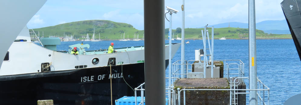 De veerboot naar Isle of Mull