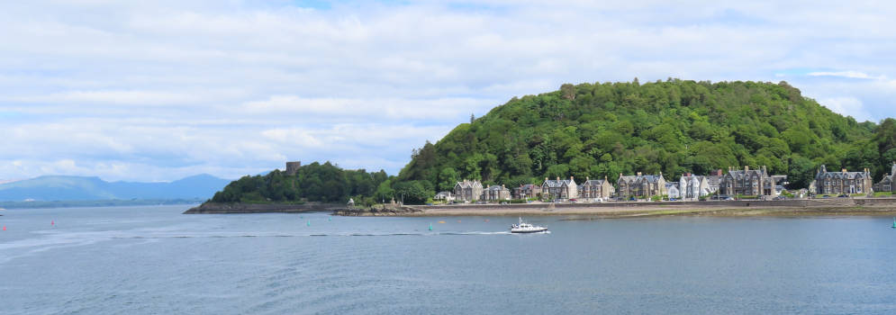 Uitzicht op Oban in Schotland