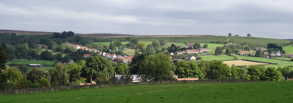 Het dorpje Danby in de North York Moors, Engeland