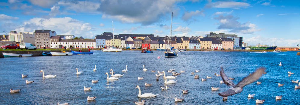 Havenstad Galway in Ierland