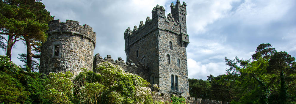 Glenveagh Castle in County Donegal, Ierland