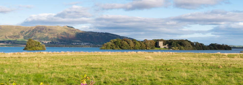 Loch Leven Castle in oost Schotland