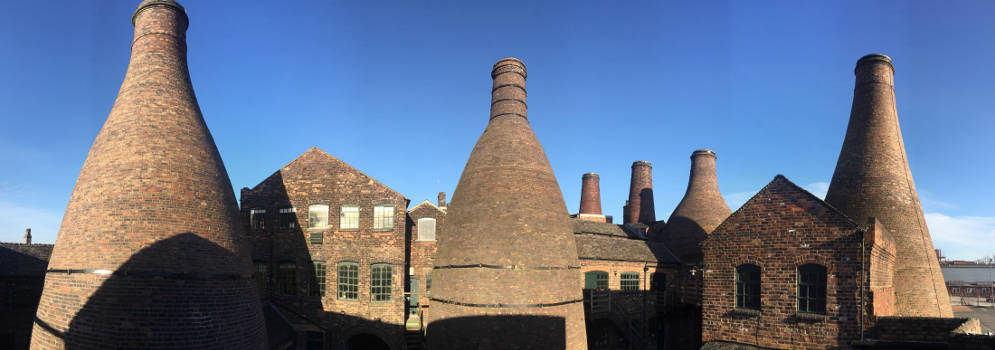 Gladstone Pottery Museum in Stoke-on-Trent in Staffordshire, Engeland