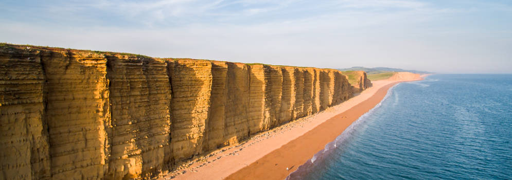 Kliffen bij West Bay in Dorset