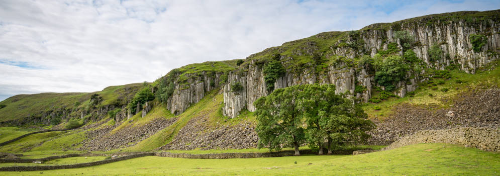 Whin Sill in de North Pennines, Engeland